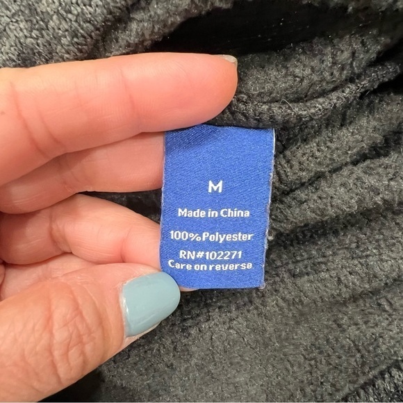 APT. 9 Shirt 1/4 Zip Fleece Lined Heathered Dark Gray Size Medium - Picture 5 of 6